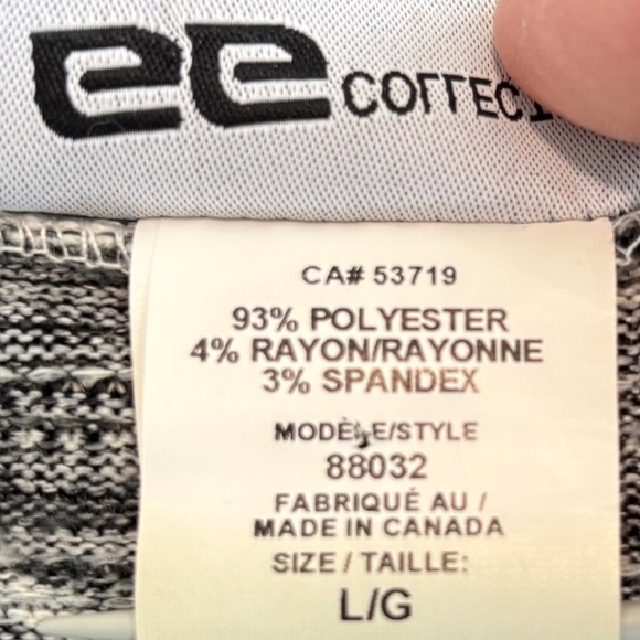 GG Collection made in Canada lightweight asymmetric hem sweater sz LG - Picture 12 of 15